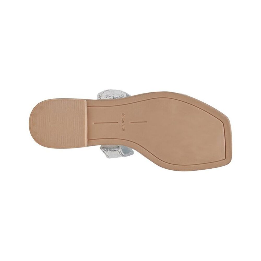 Dolce Vita Ilva Low Leather Sandal, Silver - Picture 4 of 5